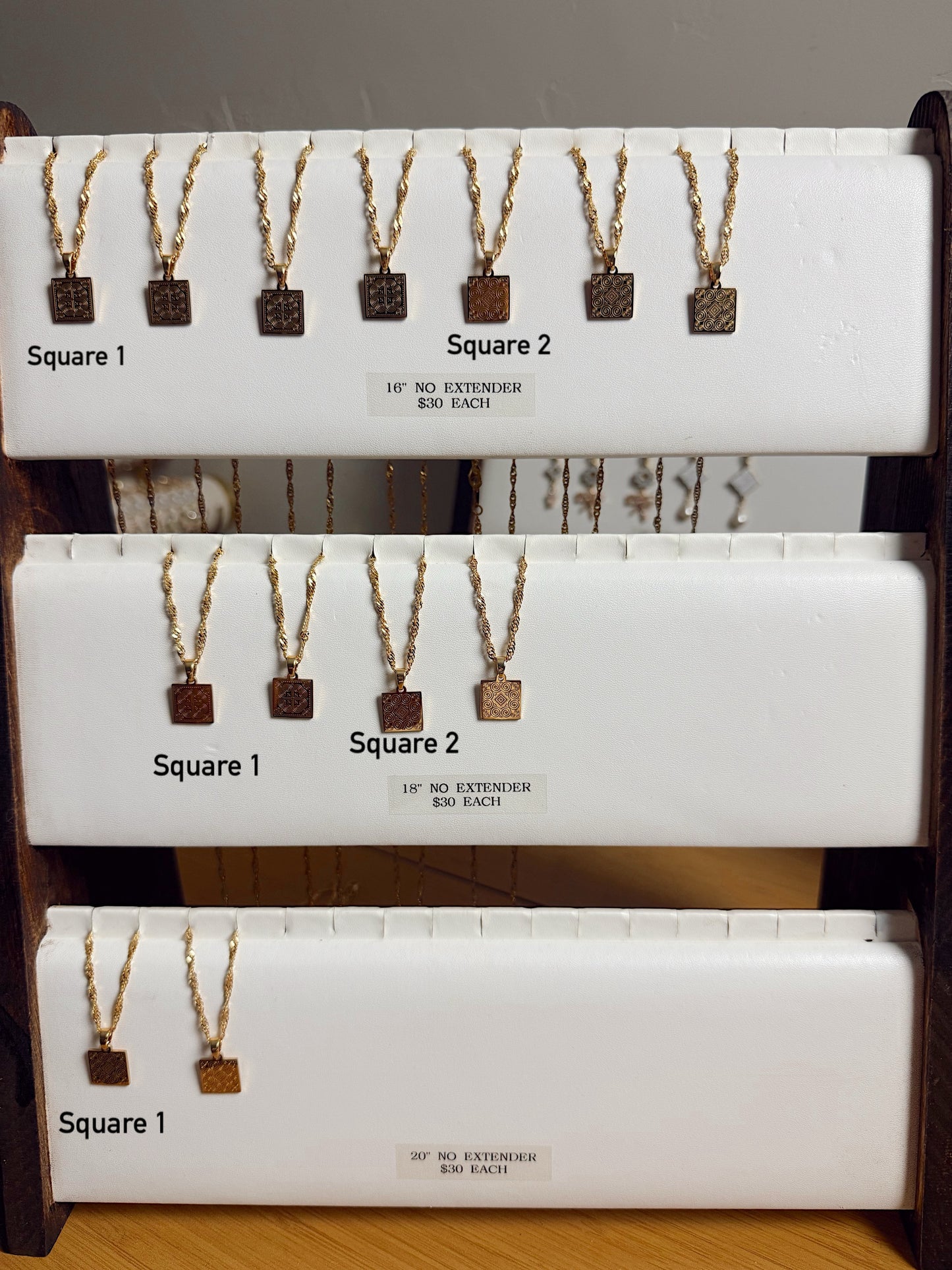 Simple Hmong Gold Necklaces